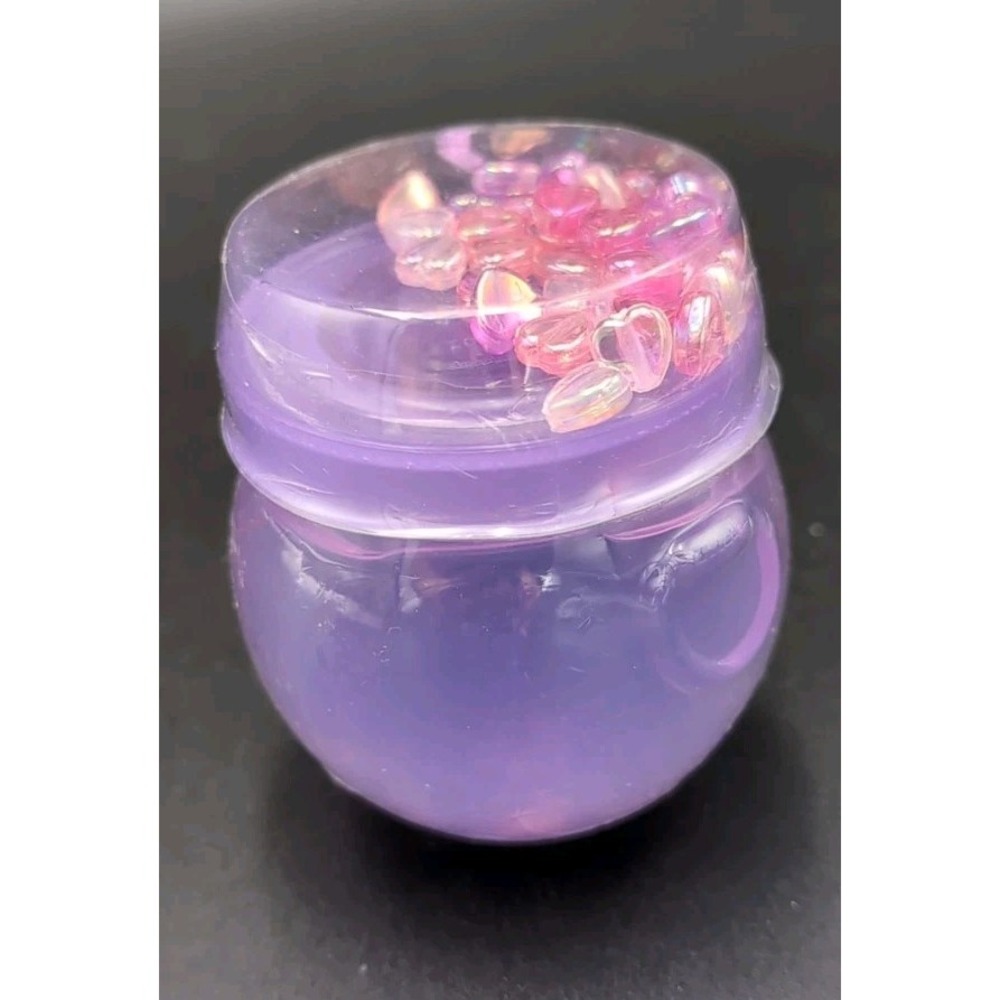 Red & pink Purple slime love potion with hearts
